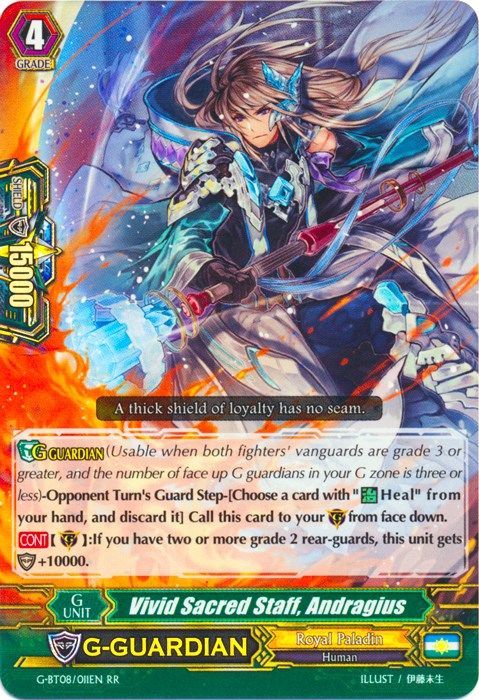 Image of Vivid Sacred Staff, Andragius (G-BT08/011EN) [Absolute Judgment]