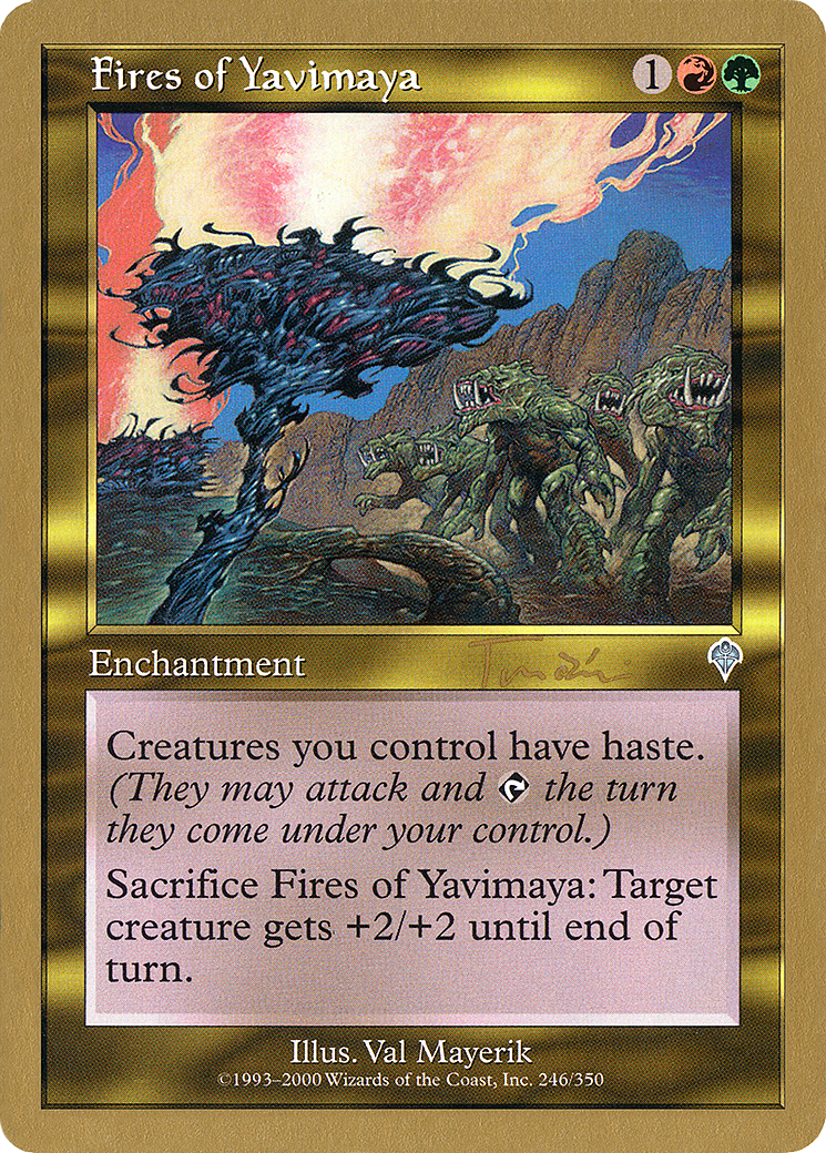 Image of Fires of Yavimaya (Jan Tomcani) [World Championship Decks 2001]