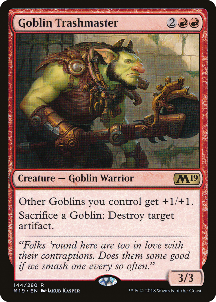 Image of Goblin Trashmaster [Core Set 2019]
