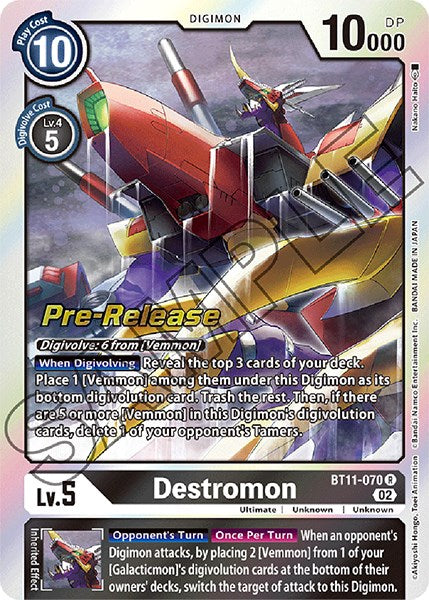 Image of Destromon [BT11-070] [Dimensional Phase Pre-Release Promos]