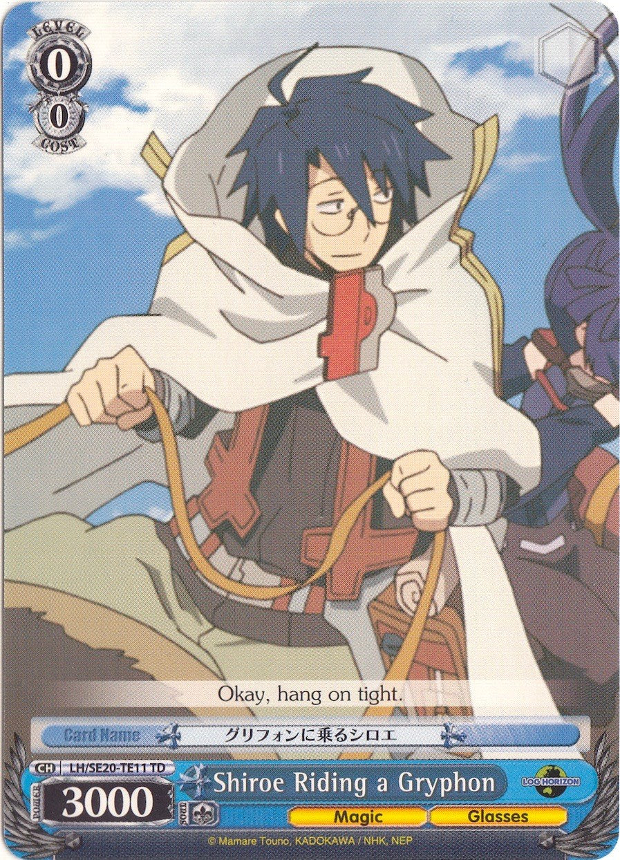 Image of Shiroe Riding a Gryphon (LH/SE20-TE11 TD) [LOG HORIZON]