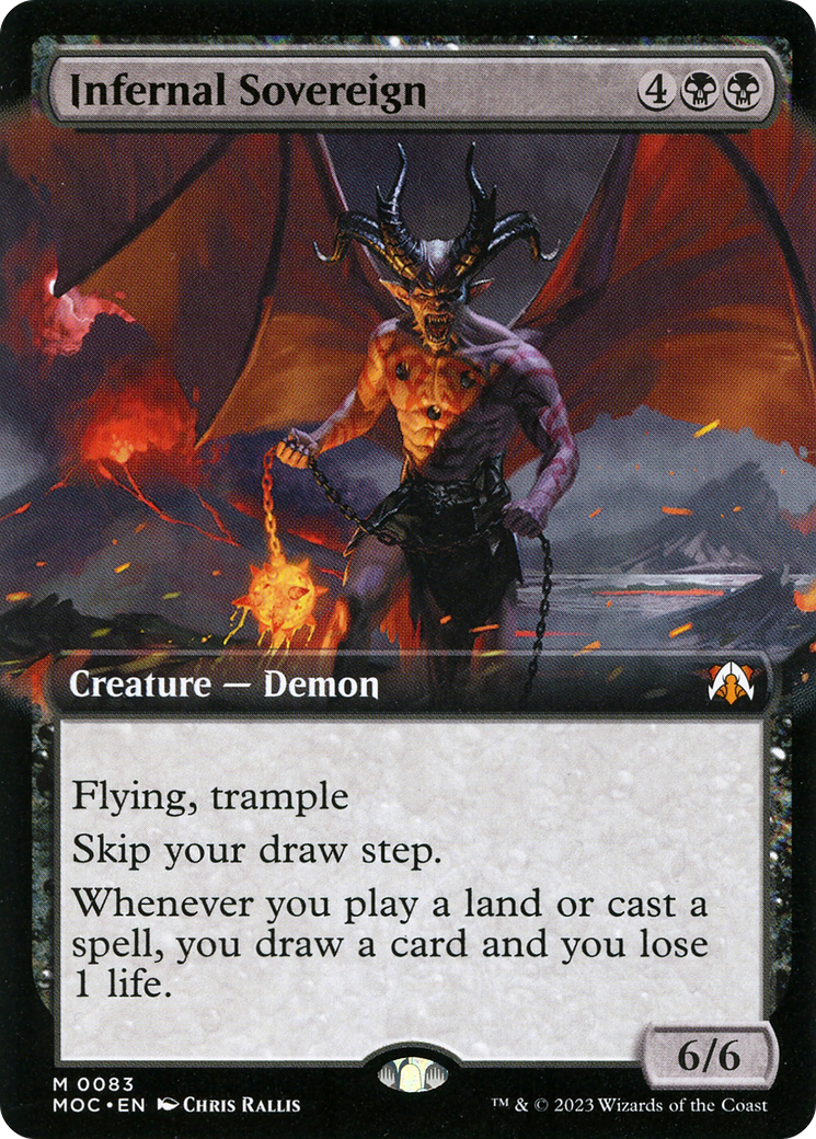 Image of Infernal Sovereign (Extended Art) [March of the Machine Commander]
