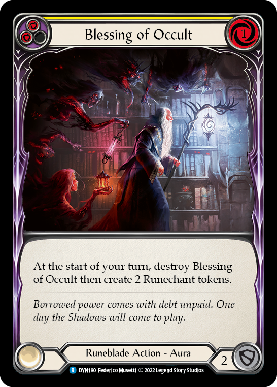 Image of Blessing of Occult (Yellow) [DYN180] (Dynasty)  Rainbow Foil
