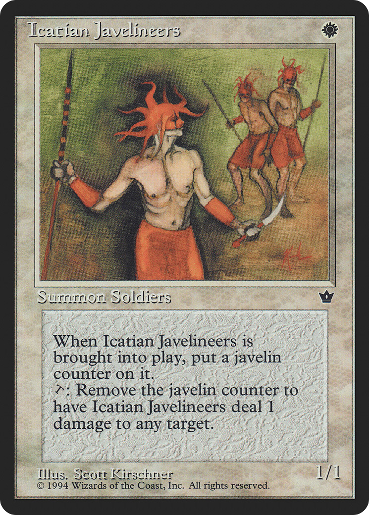 Image of Icatian Javelineers (Scott Kirschner) [Fallen Empires]