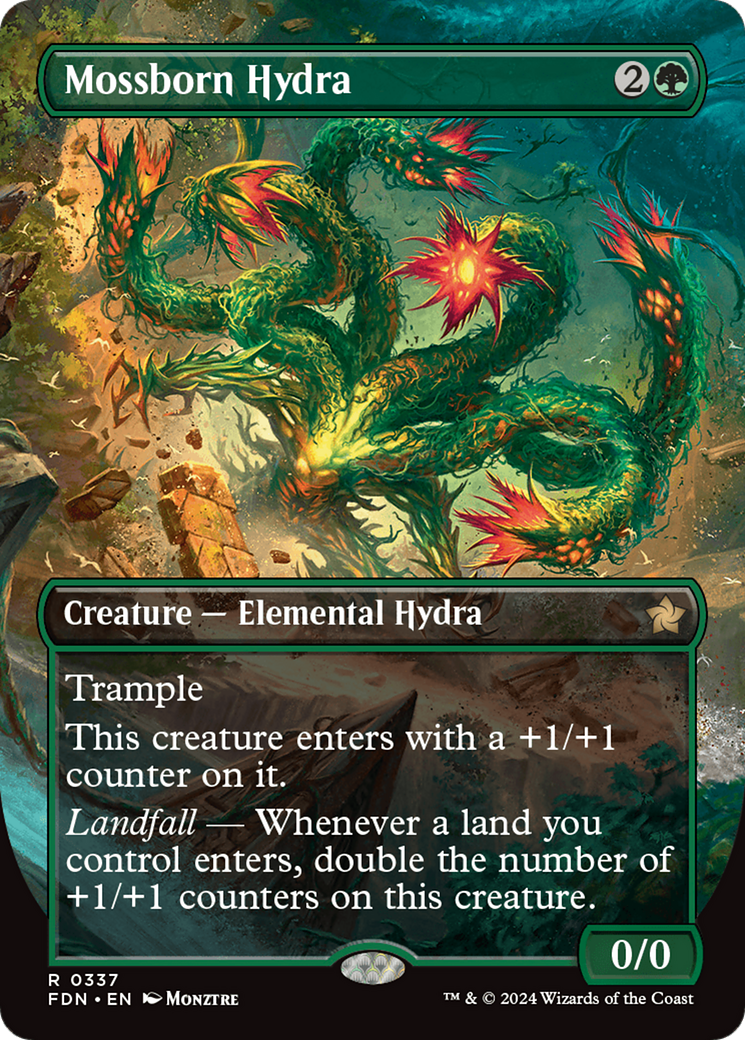 Image of Mossborn Hydra (Borderless) [Foundations]