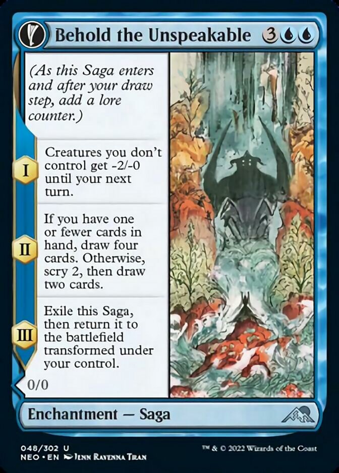 Image of Behold the Unspeakable // Vision of the Unspeakable [Kamigawa: Neon Dynasty]
