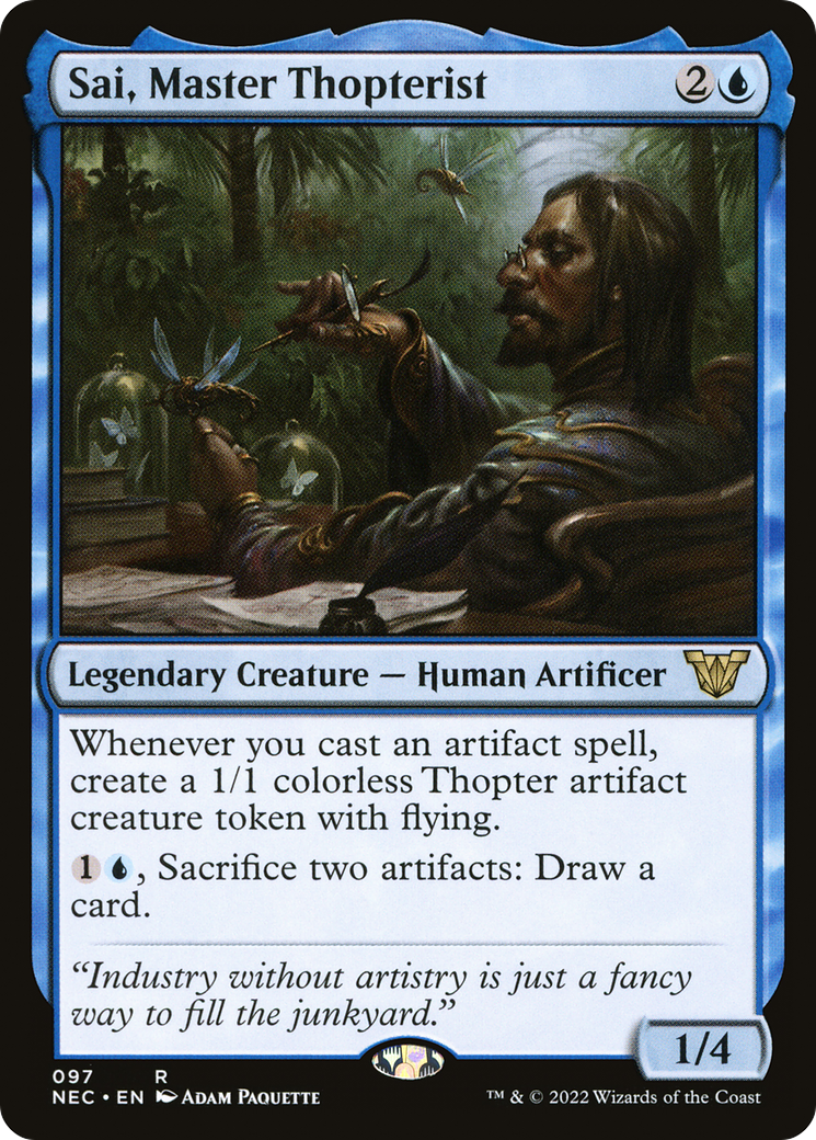 Image of Sai, Master Thopterist [Kamigawa: Neon Dynasty Commander]