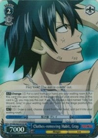 Image of Clothes-removing Habit, Gray (FT/EN-S02-073S SR) [Fairy Tail ver.E]