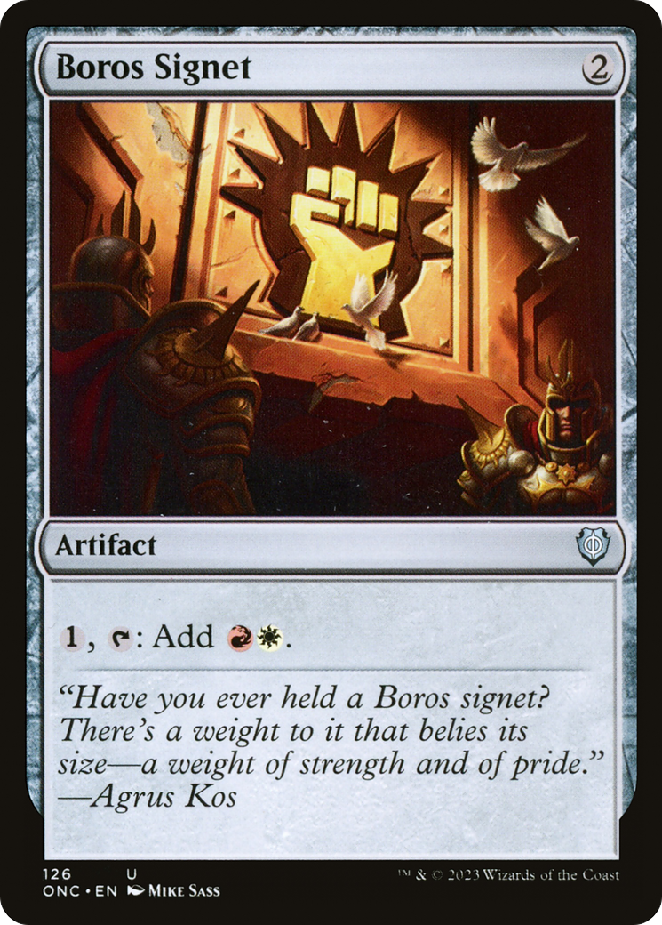 Image of Boros Signet [Phyrexia: All Will Be One Commander]
