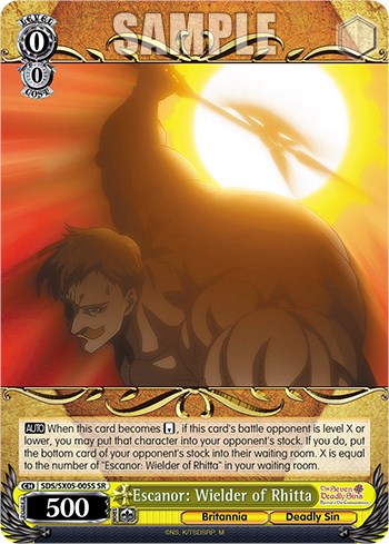 Image of Escanor: Wielder of Rhitta (SR) [The Seven Deadly Sins: Revival of The Commandments]