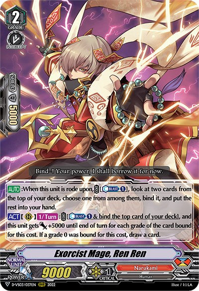 Image of Exorcist Mage, Ren Ren (D-VS03/037EN) [V Clan Collection Vol.3]
