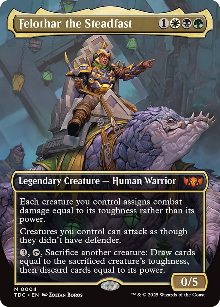 Image of Felothar the Steadfast (Borderless) [Tarkir: Dragonstorm Commander]