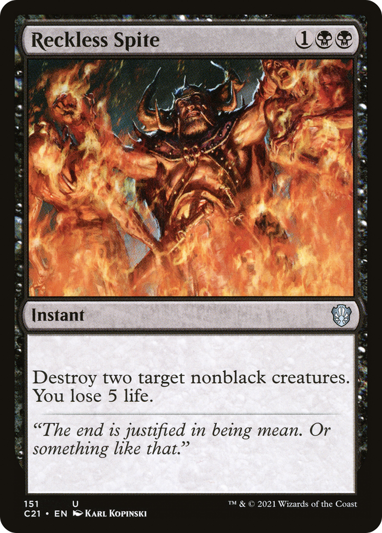 Image of Reckless Spite [Commander 2021]