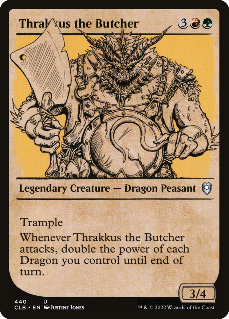 Image of Thrakkus the Butcher (Showcase) [Commander Legends: Battle for Baldur's Gate]