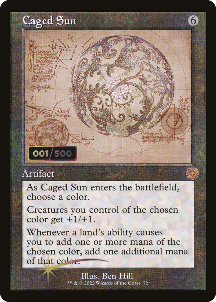 Image of Caged Sun (Retro Schematic) (Serialized) [The Brothers' War Retro Artifacts]