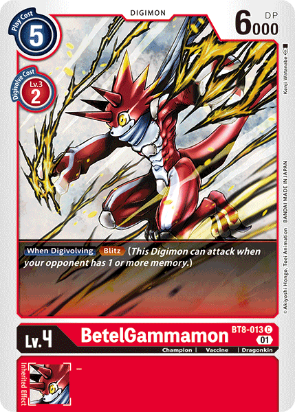 Image of BetelGammamon [BT8-013] [New Awakening]