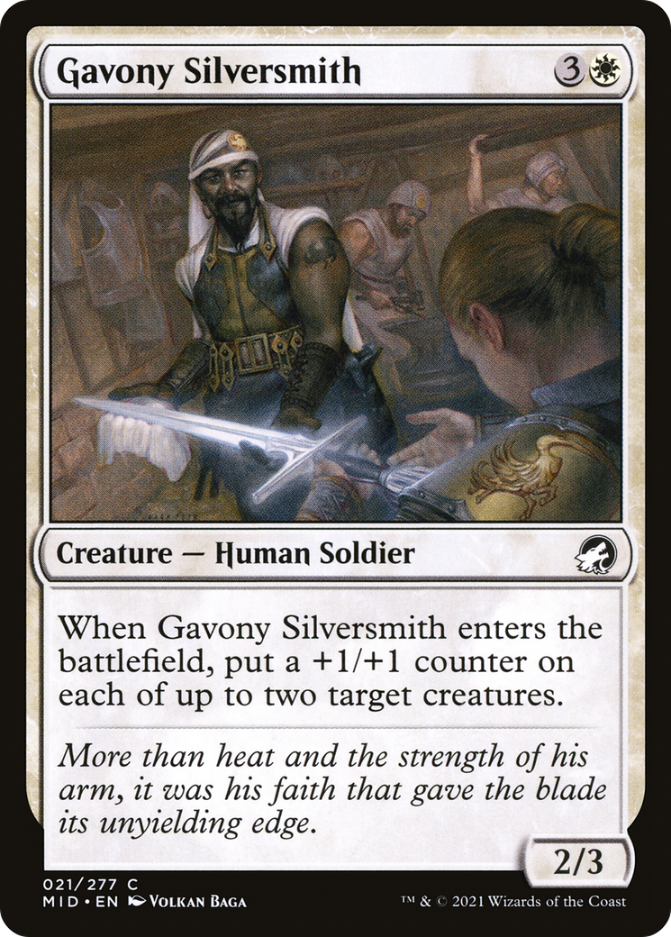 Image of Gavony Silversmith [Innistrad: Midnight Hunt]