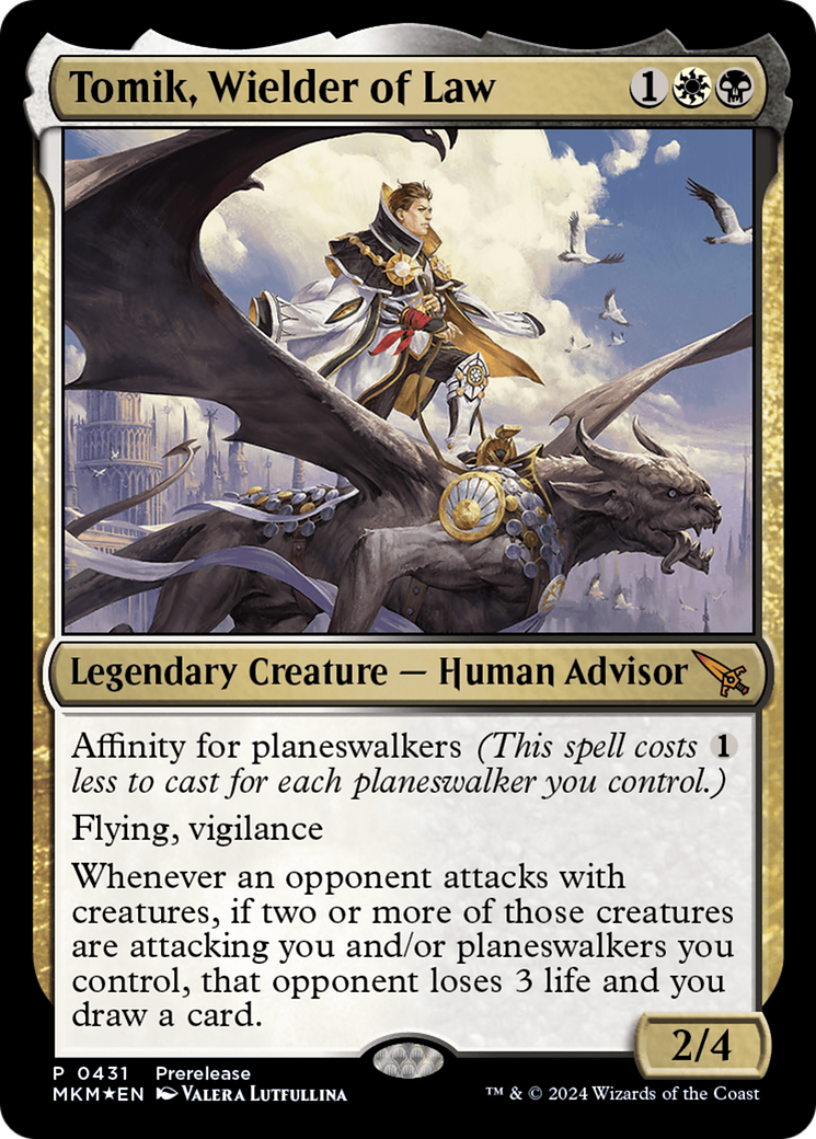 Image of Tomik, Wielder of Law [Murders at Karlov Manor Prerelease Promos]
