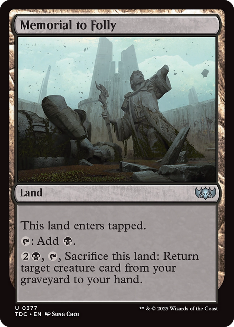 Image of Memorial to Folly [Tarkir: Dragonstorm Commander]