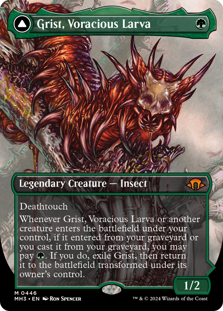 Image of Grist, Voracious Larva // Grist, the Plague Swarm (Borderless) [Modern Horizons 3]