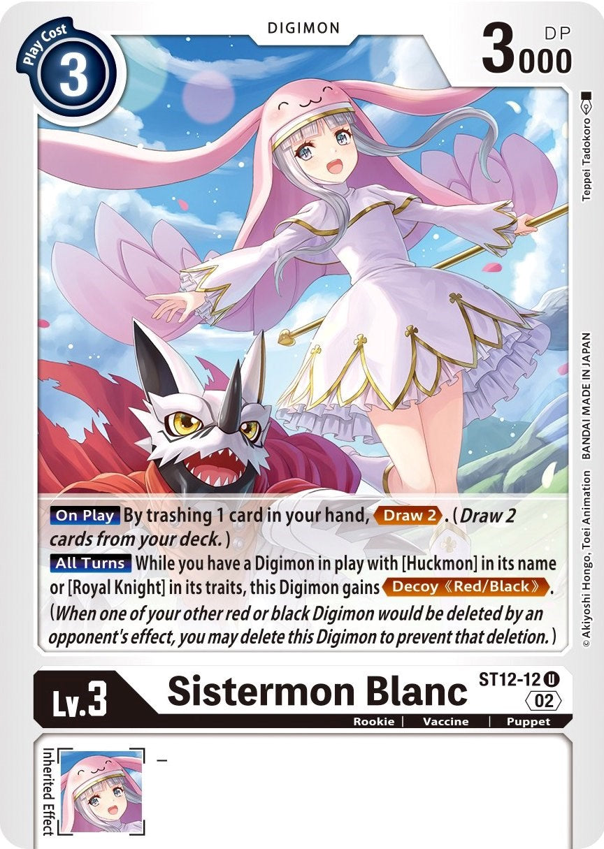 Image of Sistermon Blanc [ST12-12] [Starter Deck: Jesmon]