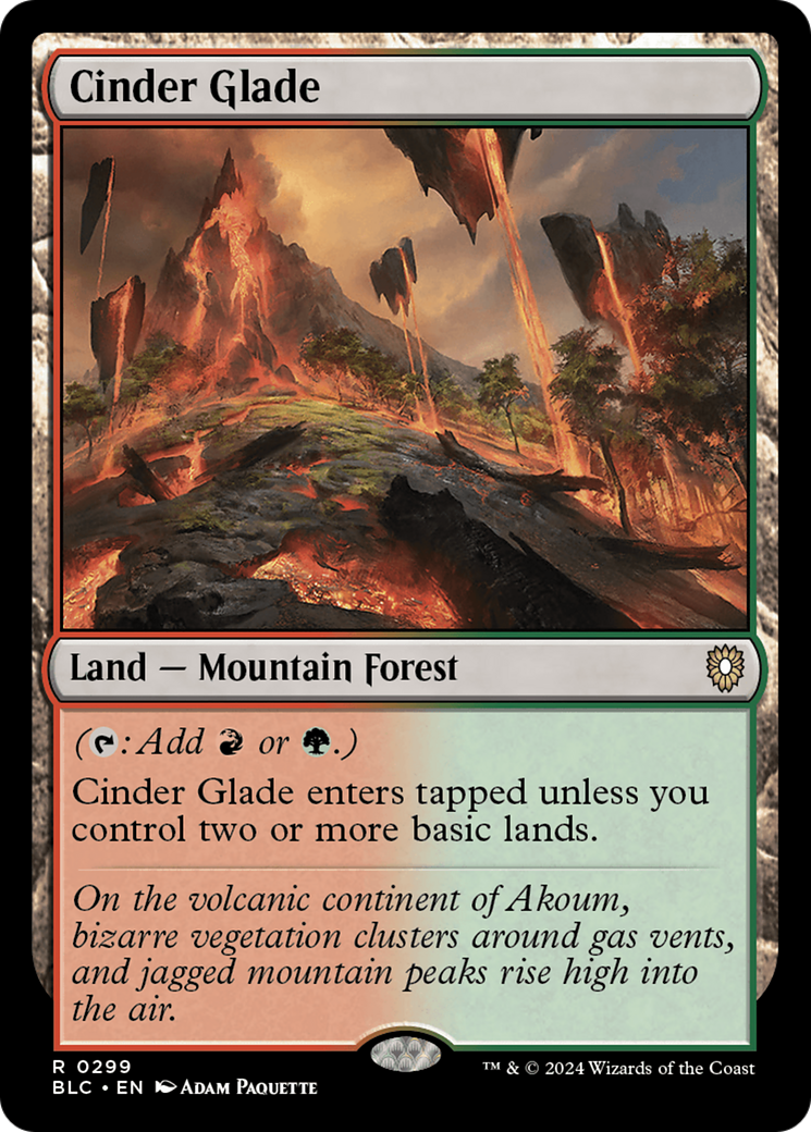 Image of Cinder Glade [Bloomburrow Commander]