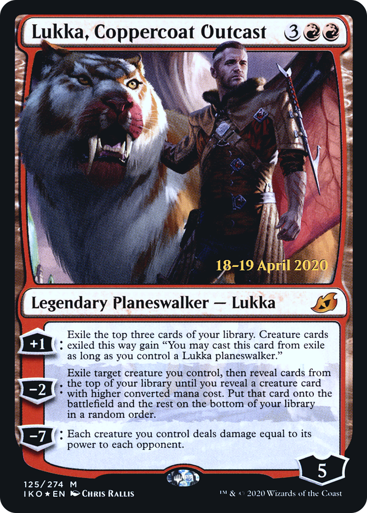 Image of Lukka, Coppercoat Outcast [Ikoria: Lair of Behemoths Prerelease Promos]