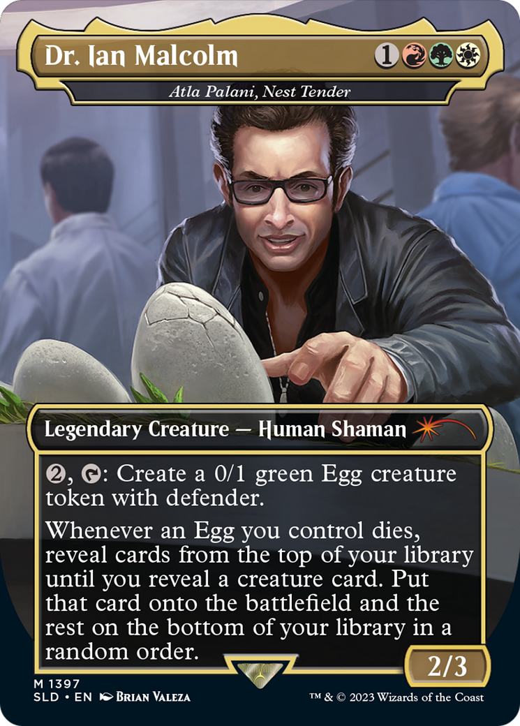 Image of Dr. Ian Malcolm - Atla Palani, Nest Tender [Secret Lair Drop Series]