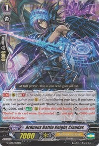 Image of Arduous Battle Knight, Claudas (RRR) (G-LD01/009EN) [G-Legend Deck Vol.1: The Dark]