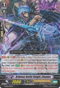 Arduous Battle Knight, Claudas (RRR) (G-LD01/009EN) [G-Legend Deck Vol.1: The Dark]