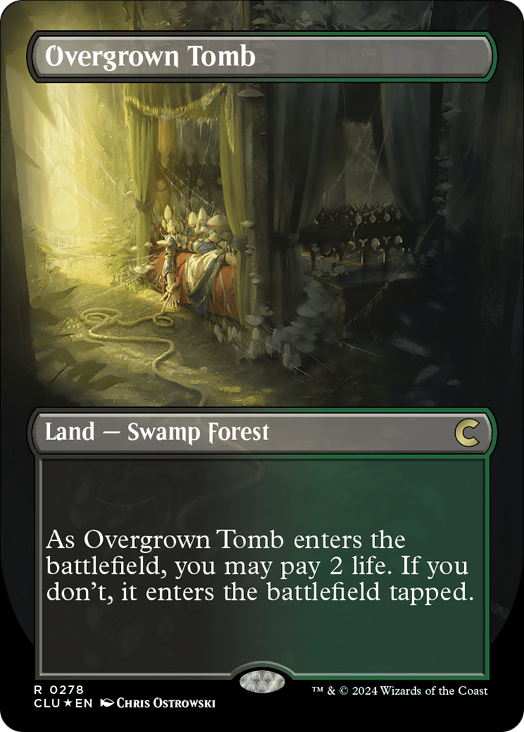 Image of Overgrown Tomb (Borderless) [Ravnica: Clue Edition]