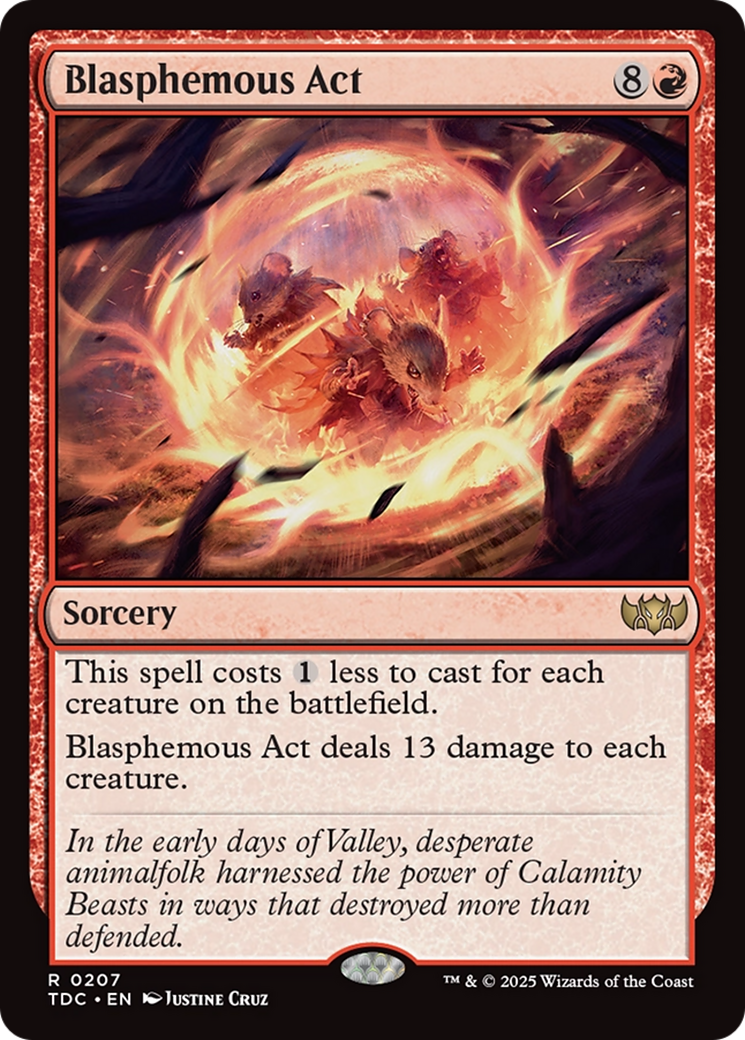 Image of Blasphemous Act [Tarkir: Dragonstorm Commander]