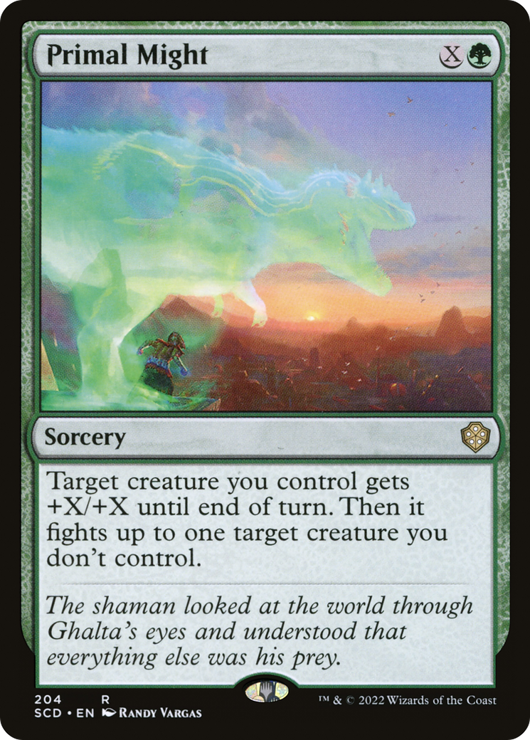 Image of Primal Might [Starter Commander Decks]