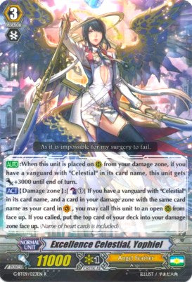 Image of Excellence Celestial, Yophiel (G-BT09/023EN) [Divine Dragon Caper]