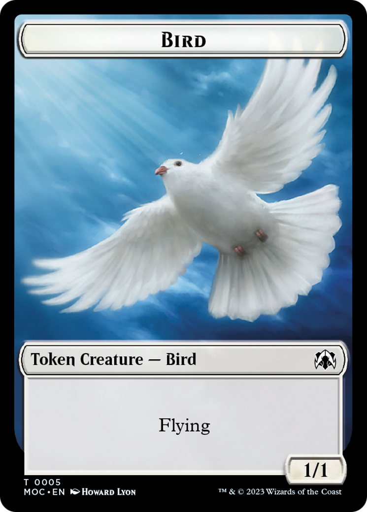 Image of Bird // Kobolds of Kher Keep Double-Sided Token [March of the Machine Commander Tokens]