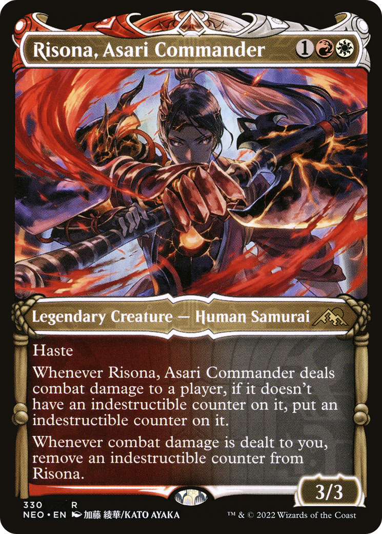 Image of Risona, Asari Commander (Showcase Samurai) [Kamigawa: Neon Dynasty]