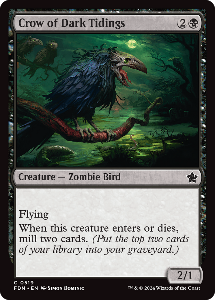 Image of Crow of Dark Tidings [Foundations]
