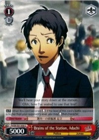 Image of Brains of the Station, Adachi (P4/EN-S01-058 U) [Persona 4 ver.E]