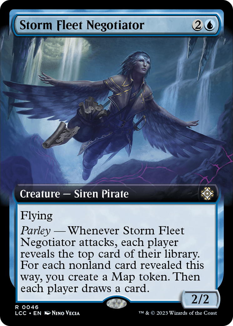Image of Storm Fleet Negotiator (Extended Art) [The Lost Caverns of Ixalan Commander]