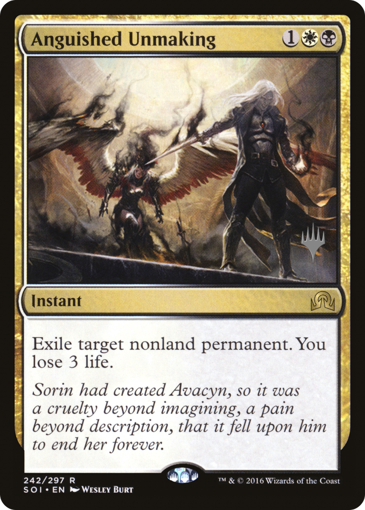 Image of Anguished Unmaking (Promo Pack) [Shadows over Innistrad Promos]