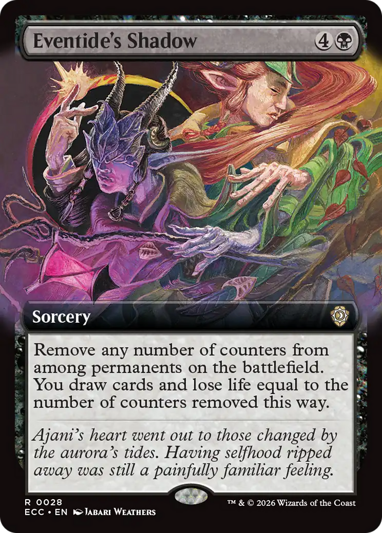 Image of Eventide's Shadow (Extended Art) [Lorwyn Eclipsed Commander]