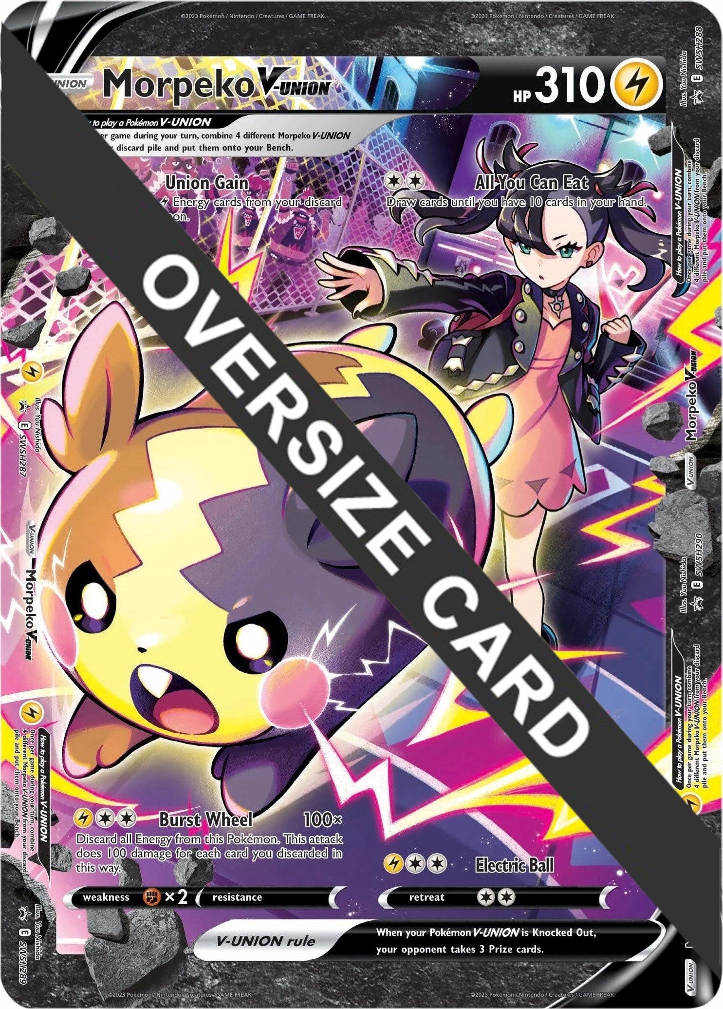 Image of Morpeko V-UNION (SWSH287-290) (Jumbo Card) [Sword & Shield: Black Star Promos]