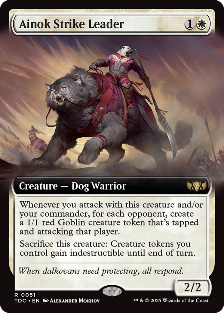 Image of Ainok Strike Leader (Extended Art) [Tarkir: Dragonstorm Commander]