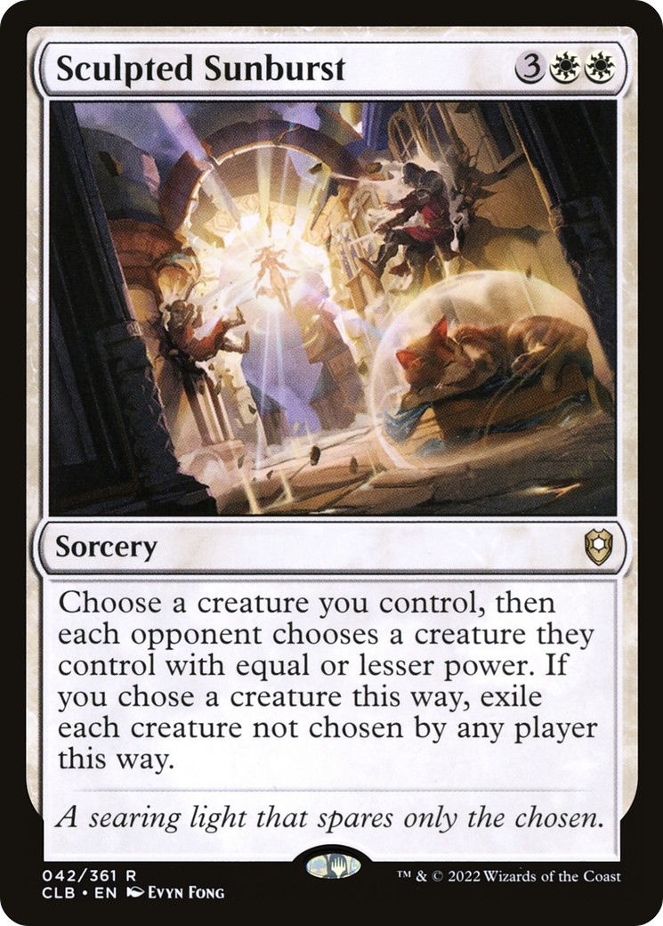 Image of Sculpted Sunburst [Commander Legends: Battle for Baldur's Gate]