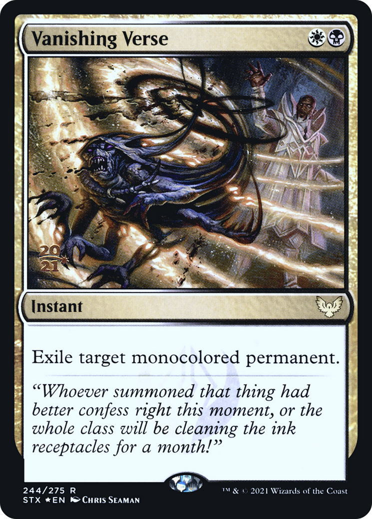 Image of Vanishing Verse [Strixhaven: School of Mages Prerelease Promos]