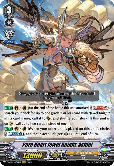 Image of Pure Heart Jewel Knight, Ashlei (D-VS05/004EN) [V Clan Collection Vol.5]