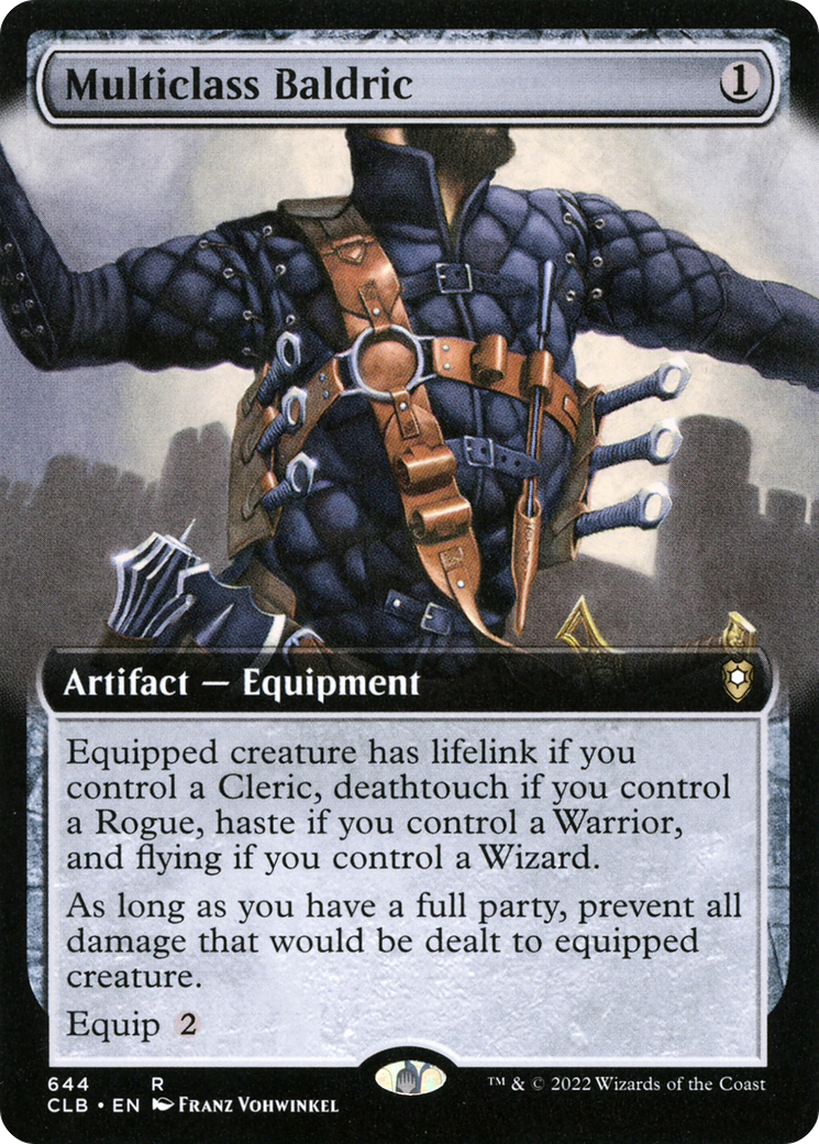Image of Multiclass Baldric (Extended Art) [Commander Legends: Battle for Baldur's Gate]