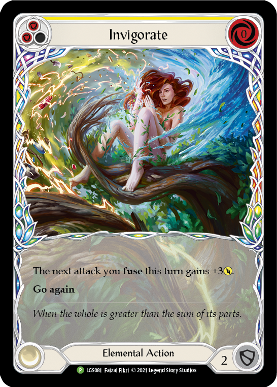 Image of Invigorate (Yellow) [LGS081] (Promo)  Rainbow Foil