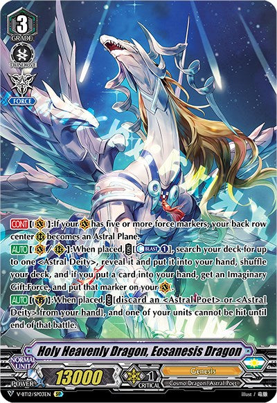 Image of Holy Heavenly Dragon, Eosanesis Dragon (V-BT12/SP03EN) [Divine Lightning Radiance]