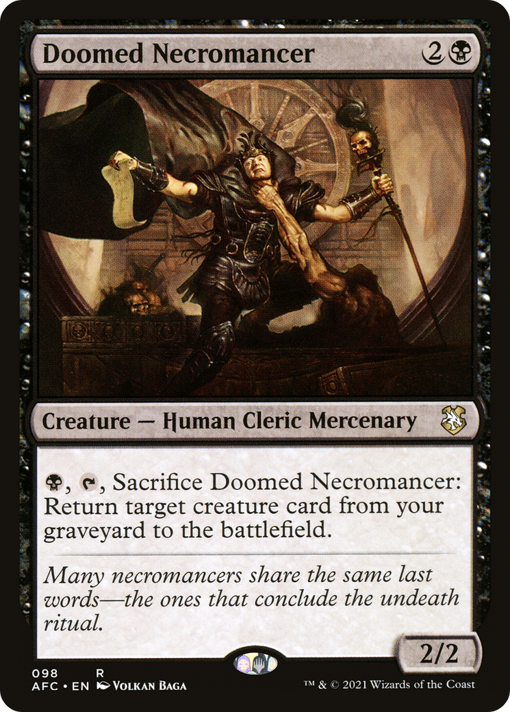 Image of Doomed Necromancer [Dungeons & Dragons: Adventures in the Forgotten Realms Commander]